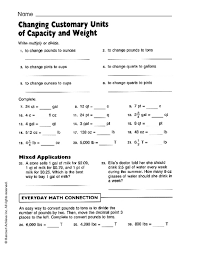 Metric System Capacity Chart Capacity And Weight Conversion