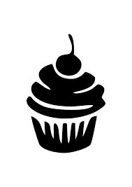 Download Cupcake Black Silhouette Free Svg File Svgheart Com