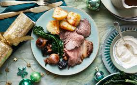 Glazed roast ham with cloves,sparkling wine and. The Perfect Christmas Day Dinner Menu Ideas For Two Four And Six