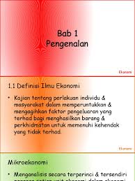 Sistem ekonomi yang dijalankan tanpa melibatkan sebarang campur tangan kerajaan. Ekonomi Penggal 1
