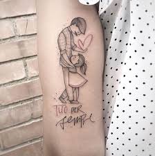 Mini hình xăm mẹ và 2 con. 100 Hinh XÄƒm Cha Máº¹ Cá»±c Ä'áº¹p Cá»±c Ä'Æ¡n Giáº£n Y NghÄ©a Nháº¥t Vinh Báº¯c Bá»™