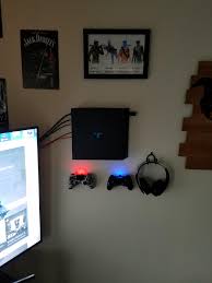 This is simple floating ps4 wall mount anyone can do under $5, it's very easy and looks like play station is just floating on the wall.help me buy shoe. Bedroom Ps4 Wall Mount Setup Novocom Top