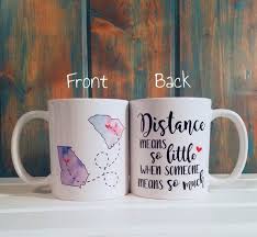 Distance Means So Little When Someone Means So Much Box Distance Means So Little When Someone Means So Much Long Etsy Custom Mugs Going Away Gifts Best Friend Mug