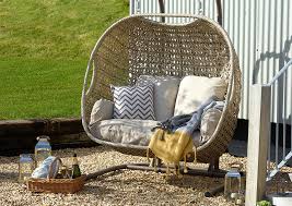 Order the double cacoon hanging chair for your garden, dorm room or apartment. Bramblecrest Monterey Sandstone Double Hanging Cocoon