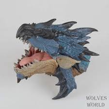 Action Toy Figures Monster Hunter Head Of Azure Rathalos L537 In Monster Hunter Monster Hunter Art Dragon Poses