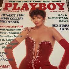 Play Boy Magazine December 1983 Terry Nihen & Joan Collins | eBay