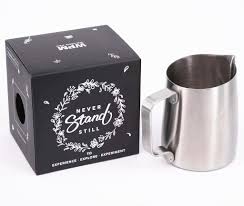 Higher fat milk is repotedly easier to froth and may well be tastier, even after the texturing/steaming process. How To Buy Best Milk Jug To Make Latte Art For Barista Baristaspace Espresso Coffee Tool Including Milk Jug Tamper And Distributor For Sale