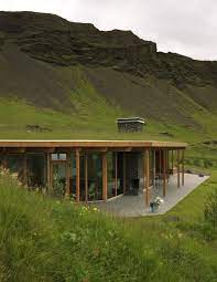 So, for a 20' container you'll want to the hole to be 28' long, and 16' wide, the depth depends on how much of the container you'd like to leave above the surface. 15 Of Our Favourite Living Roofs Cottage Life Earth Homes Underground Homes Architecture