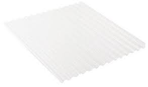 Plaque Polycarbonate Transparente Greca Cristal L 200 X L 110 Bricoman