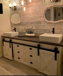 Ssww Double Vanity With Sliding Barn