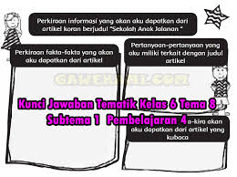 Maybe you would like to learn more about one of these? Materi Dan Kunci Jawaban Tematik Kelas 6 Tema 8 Subtema 1 Halaman 29 31 32 33 35 36 39 Gawe Kami