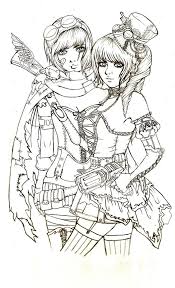 Pin On Coloring Steampunk Robot