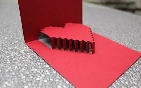 Print or draw your pop up art. 3d Heart Valentine S Card Free Template