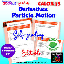 Let f (x) = x3 − 2x. Calculus Derivatives Particle Motion Self Grading With Google Distance Learning Calculus Ap Calculus Ab Ap Calculus