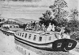 1850 Erie Canal Packet Erie Canal Boat Erie