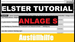 Maybe you would like to learn more about one of these? Anlage S Selbststandige Steuererklarung Selber Machen Elster Tutorial Erklarung Youtube