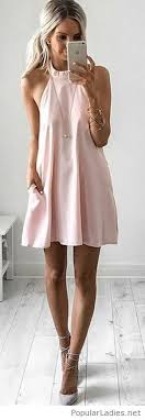 Light Pink Dress With Grey Shoes Fashion Dresses Trendy Dresses