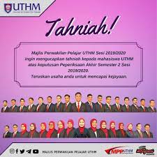 Bakar, jabatan bendahari di atas kejayaan beliau dilantik sebagai bendahari, universiti kebangsaan malaysia mulai 1 oktober 2015. Ucapan Tahniah Atas Majlis Perwakilan Pelajar Uthm ÙÙŠØ³Ø¨ÙˆÙƒ