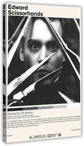 Poster minimalista del film Edward con mani di forbice, Tim Burton,  decorazione artistica da parete per soggiorno, camera da letto, decorazione  con cornice, 60 x 90 cm : Amazon.it: Casa e cucina
