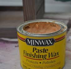 I Love Minwax Paste Finishing Wax Because It Gives The Wood A Beautiful Polish But Does Not Affect The Col Stain On Pine Staining Furniture Diy Furniture Easy