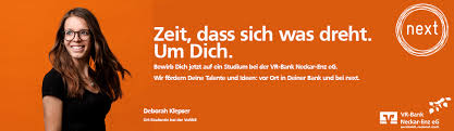 Du interessierst dich für das bankgeschäft und wirtschaftliche zusammenhänge? Duales Studium Vr Bank Neckar Enz Eg Ihre Bank Rund Um Besigheim Bonnigheim Freiberg Muhlacker Sachsenheim Und Vaihingen