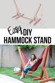Easy Diy Hammock Stand Using 3 Tools Full Tutorial Video And Plans Diy Hammock Hammock Stand Hammock Stand Diy