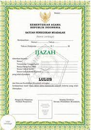 Check spelling or type a new query. Juknis Penulisan Ijazah Muadalah Dan Contoh Blangko Pontren Com