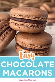 Chocolate Macarons Carol Recetteschocolat En 2020 Recette Macaron Facile Recette Macaron Recettes De Cuisine
