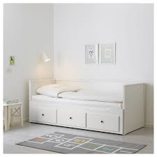 Hemnes Daybed With 3 Drawers 2 Mattresses White Minnesund Firm Twin Ikea Day Bed Frame Hemnes Day Bed Ikea Hemnes Daybed