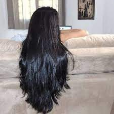 Long curly wig black wigs for women middle part curly wavy wigs synthetic wig heat resistant hair natural looking wigs for daily party use. 42 Ideas Nails Tumblr Black Hair Colors Long Hair Styles Hair Color For Black Hair Beautiful Long Hair