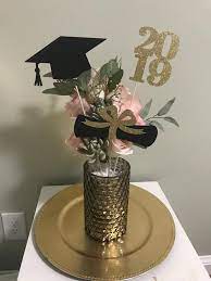 Graduation Decoration 2021 Graduation Centerpiece Sticks Cap Diploma Class Of 2021 2021 Graduation Decoration Prom 2021 Gold 2021 Graduation Party Decor Graduation Center Pieces Graduation Party Centerpieces