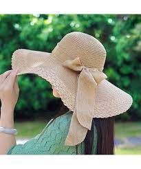 Women S Summer Folable Floppy Straw Hat Big Bowknot Wide Brim Beach Sun Hat Brown Cq183yd6nay Floppy Straw Hat Women Hats Fashion Beautiful Hats