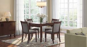 Folding pocket chairs that are less than 1 deep when closed; Murphy 4 To 6 Extendable Dalla 4 Seater Dining Table Set Urban Ladder