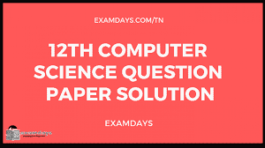 So, in this article, we will provide you with cbse class xii sample question paper for all subjects, that is biology, maths, chemistry, physics, computer science. 12th Computer Science Question Paper 2019 Tn Public Exam Answer Key