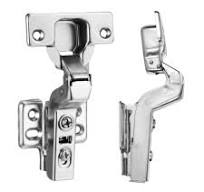4pcs Professional Grade Inset Soft Close Cabinet Hinges Frameless Concealed Cabinet Door Hinges European Soft Closing Four-Hole Mounting Plate Hinges ...