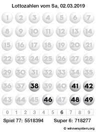 3 1 4 1 1 4 die angaben sind ohne gewähr. Lottozahlen Samstag 02 03 2019 Lotto Archiv