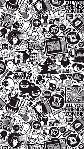 Black And White Graffiti Wallpaper Hd Masked Man
