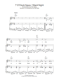 The german title is stille nacht, heilige nacht. Simon Garfunkel 7 O Clock News Silent Night Sheet Music Download Printable Pdf Christmas Music Score For Piano Vocal Guitar 34361