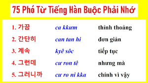 한별 thông tin bổ ích cơ mà viết chữ dính lấy nhau là sai quy tắc ạ !; 75 Pho Tá»« Tiáº¿ng Han Buá»™c Pháº£i Nhá»› Dung ThÆ°á»ng Xuyen Youtube