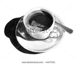 Coffee Cup Drawings Pencil Drawing Of A Cup Of Coffee Stock Photo 44477221 Shutterstock Pencil Drawings Coffee Cup Drawing Drawing Cup