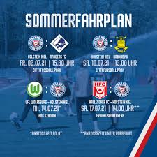 Holstein kiel live score (and video online live stream*), team roster with season schedule and results. Holstein Kiel Wir Haben Sommer Wir Haben Einen Plan Wir Haben Unseren Sommerfahrplan P S Aufgrund Der Aktuellen Situation Werden Die Testspiele Im Citti Fussball Park