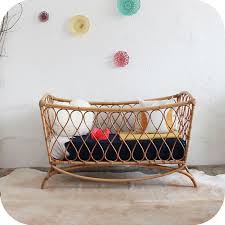 Lit Bebe Rotin Vintage D259 Lit Bebe Decoration Bebe Decoration Chambre Bebe