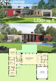 These contemporary house plans and modern designs are often marked by open, informal floor plans. Plan 69619am 3 Bed Modern House Plan With Open Concept Layout Container House Plans Modern House Plan House Layouts