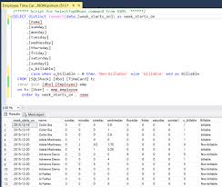 We work 12 hr shifts. Reporting In Sql Server How To Use Pivot Tables And Date Calculations To Obtain Valuable Reports