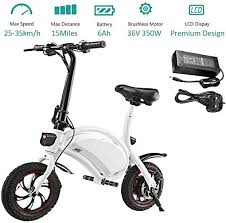 350w Folding Electric Bicycle With 15mile Range Collapsible Lightweight Aluminum E Bike Built In 36v 6ah Lithium Ion Battery App Sp In 2020 Electric Bicycle Ebike Bike