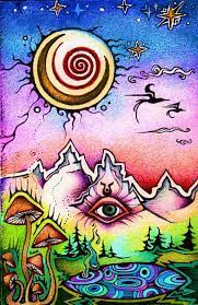 Hippie drawing hippie painting trippy painting hippie art hippie bohemian trippy drawings psychedelic drawings mushroom. Pin On Art