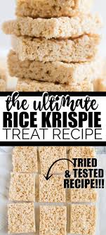 These Classic Rice Krispie Treats Are A Favorite With Their Gooey Butter Homemade Rice Krispies Treats Microwave Rice Krispie Treats Rice Krispy Treats Recipe