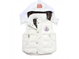 Moncler Kid Down Jacket Multiple Logo White Moncler Jackets