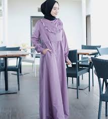 Hasil gambar untuk gamis simple remaja kekinian