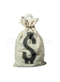 No need to register, buy now! Money Bag With Us Dollars Isolated On Stock Image Colourbox
